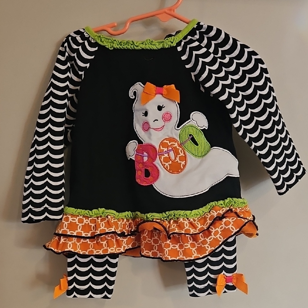 Rare Editions Black and Orange Ghost Kids Matching Set